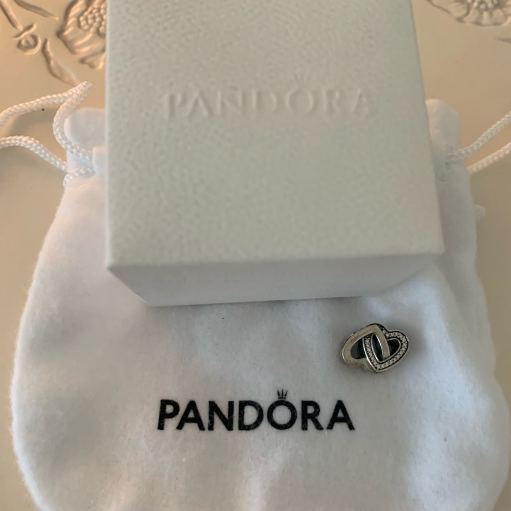 Pandora double heart charm